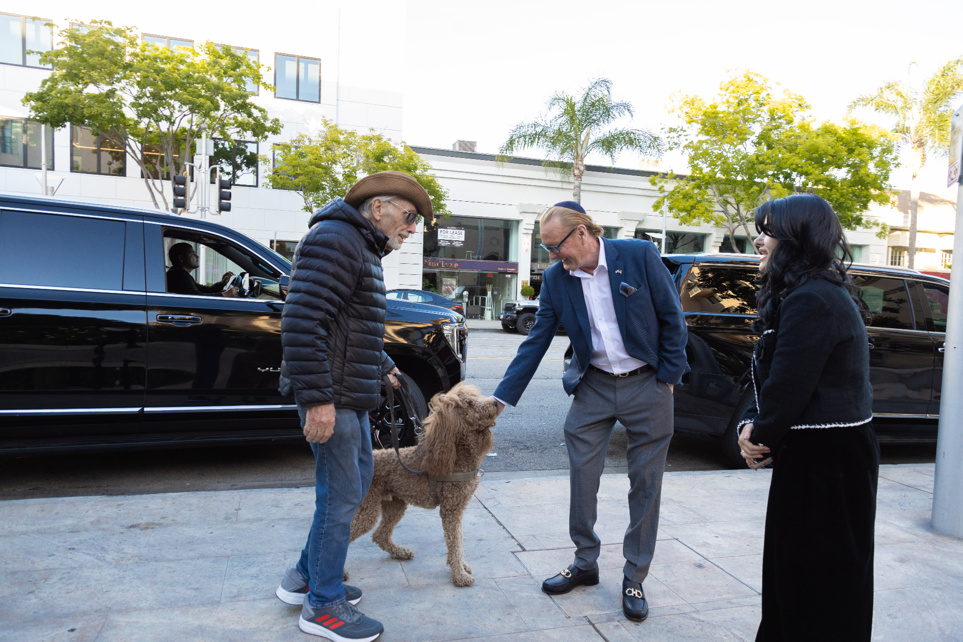Clayton M. Saunders meeting Beverly Hills residents